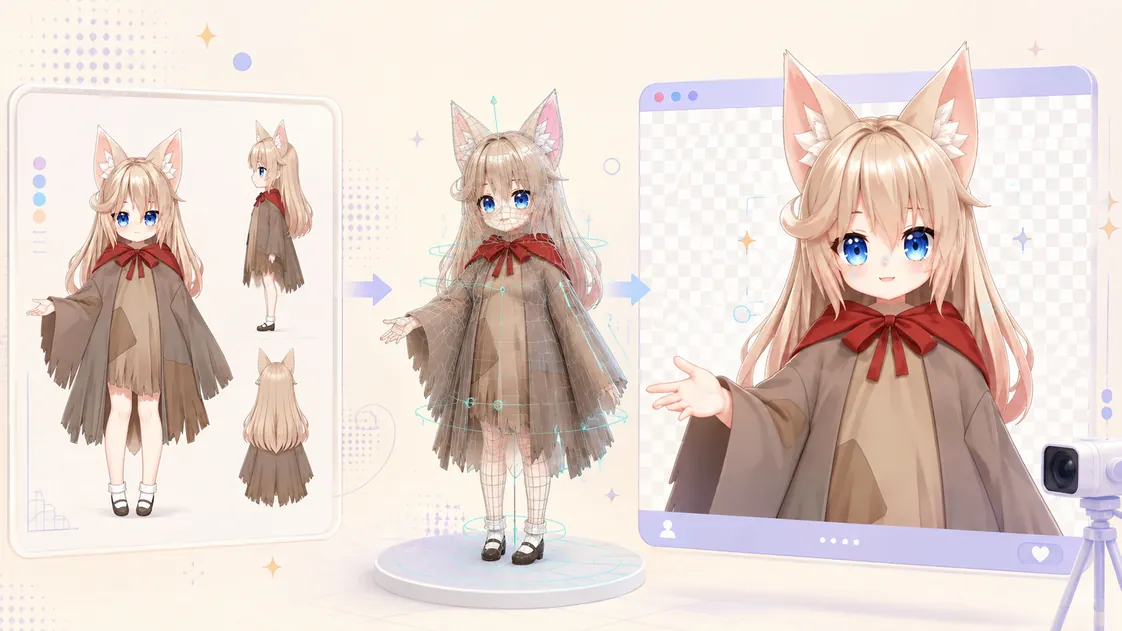 How to Make a VTuber Model: 2D, 3D, and Image-to-VRM Workflows cover