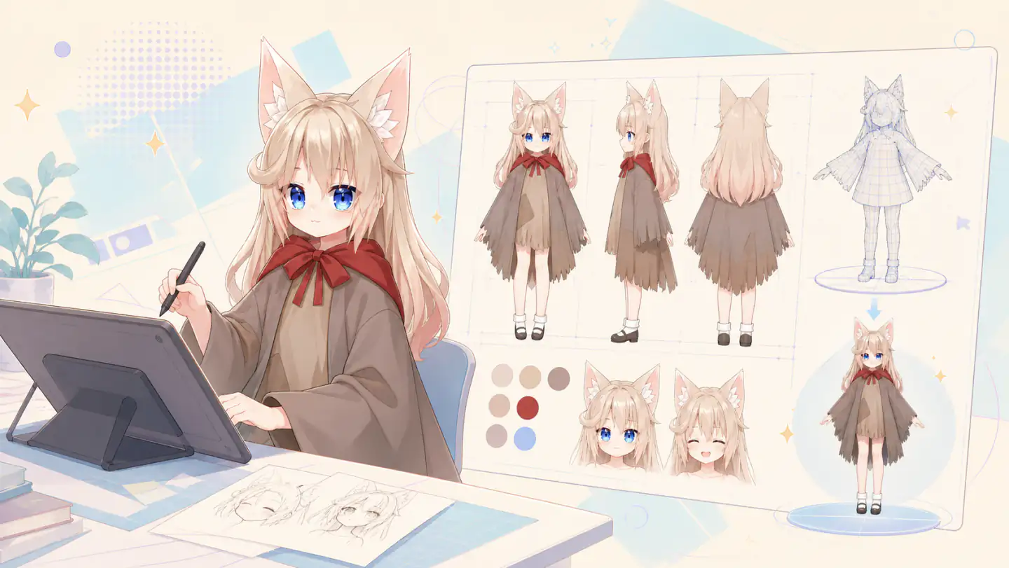 How to Make a VTuber Reference Sheet for a Better 3D Model cover