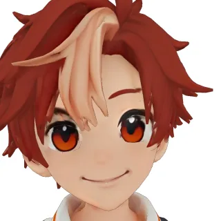 Anime Streetwear Boy’s 3D avatar smiling