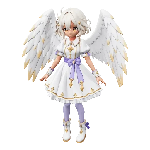 Actual generated 3D model of Winged Angel